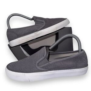 Sperry Seaside Emboss Suede Slip-on Sneakers Grey STS82596‎ Women's 6.5